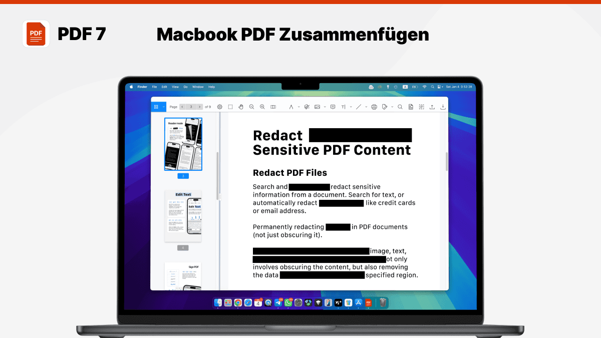 macbook pdf zusammenfügen