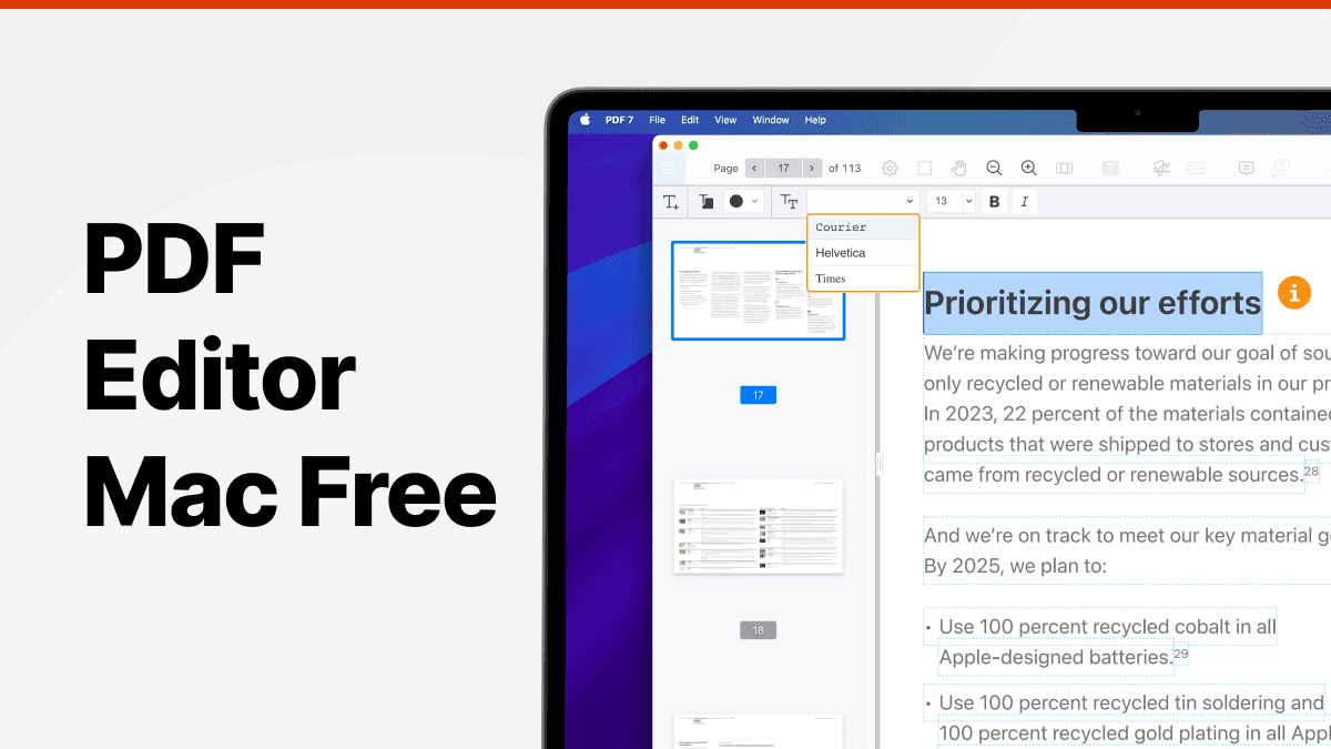 pdf editor mac free